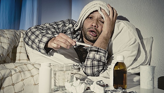 Syg mand i seng Syg mand i seng