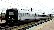 Tog på station Tog på station